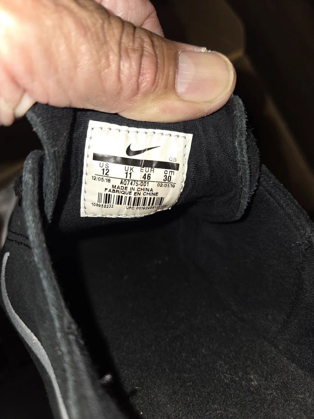 Nike Black Low-Top Men's Sneakers